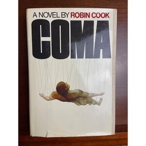 Coma by Robin Cook 1977 First Edition Hardcover Medical Thriller Vintage Book